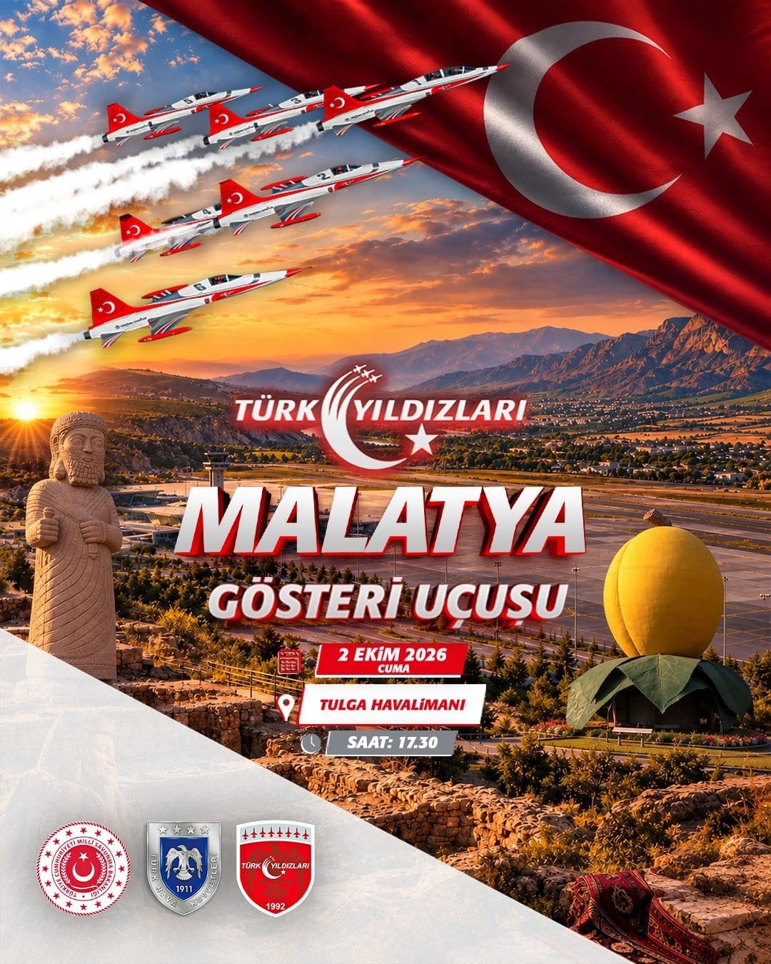 Malatya semaları Türk Yıldızları ile şenlenecek