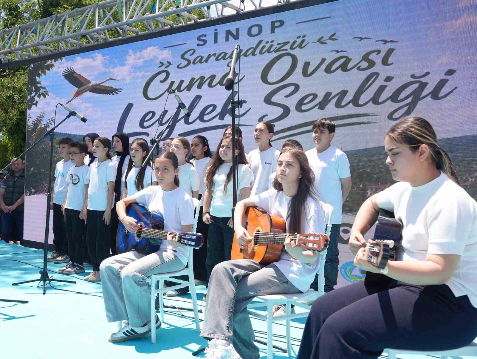 Sinop&rsquo;ta Leylek Şenliği: Yavrular halkalandı