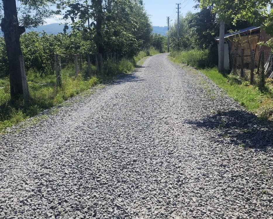 Musababa köyünde yol çalışmaları sürüyor