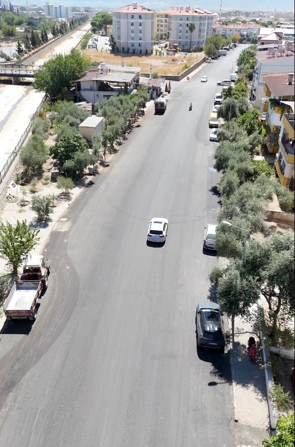 Başkan Tetik yeni asfaltı direksiyon başında test etti