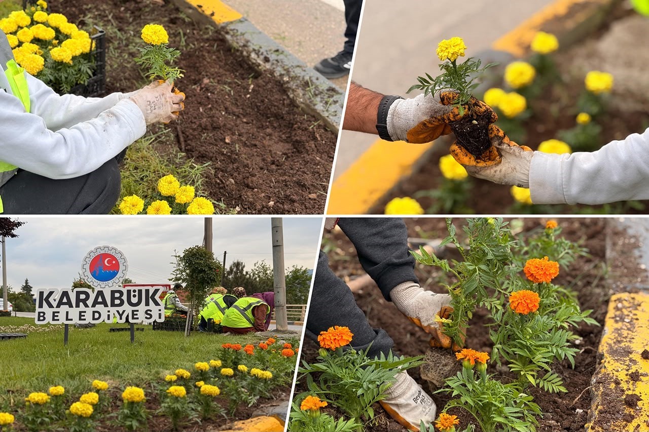 Karabük’te yeşil alanlar 18 binden fazla fidanla güçleniyor