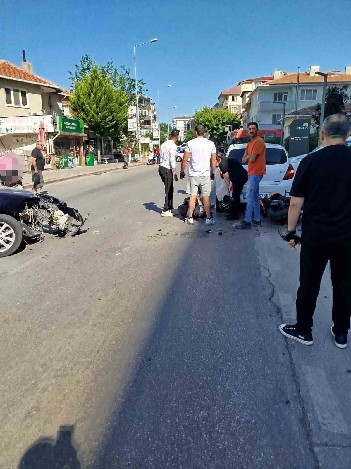 Edirne’de zincirleme kaza: 1 yaralı