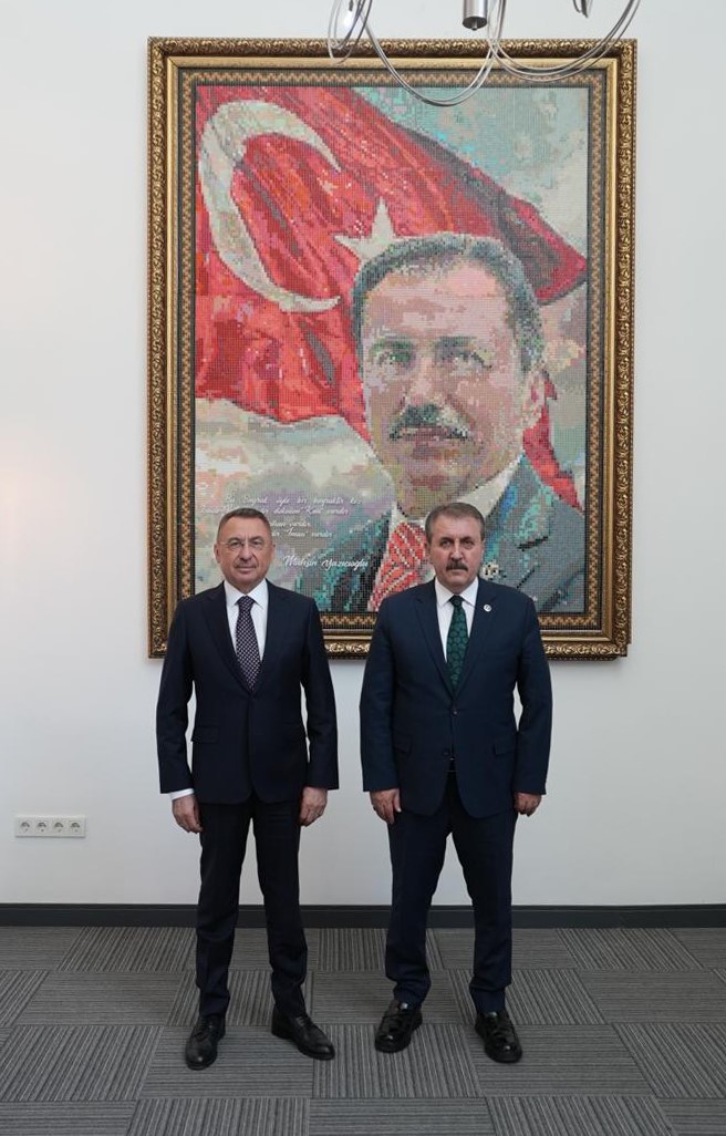 Fuat Oktay’dan BBP Genel Başkanı Destici’ye anlamlı ziyaret