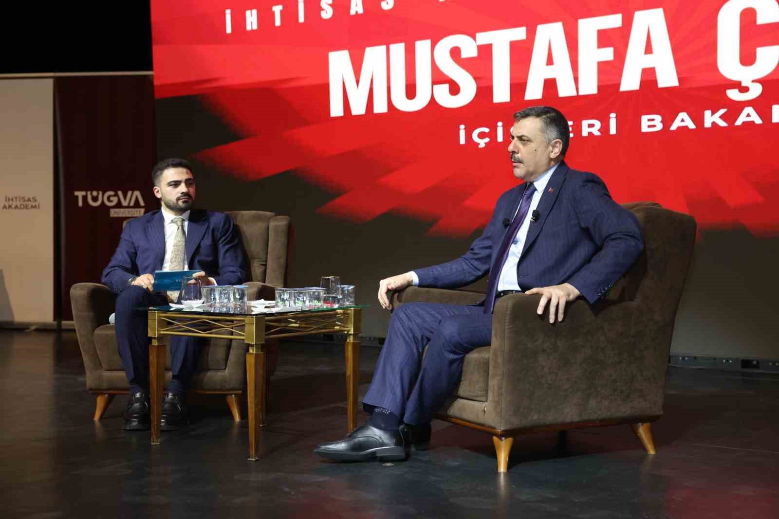 İ&ccedil;işleri Bakanı Mustafa &Ccedil;ift&ccedil;i T&Uuml;GVA İhtisas akademi programına katıldı