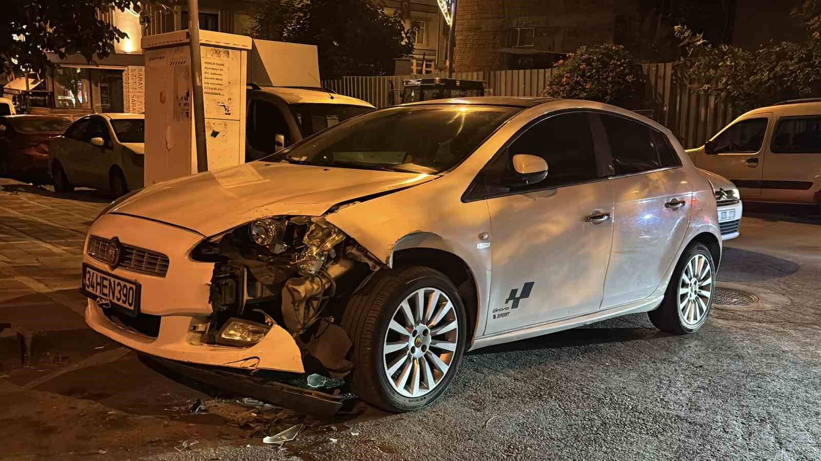 Bayrampaşa’da polisin ’dur’ ihtarına uymayan otomobil kaza yaptı: 1 gözaltı