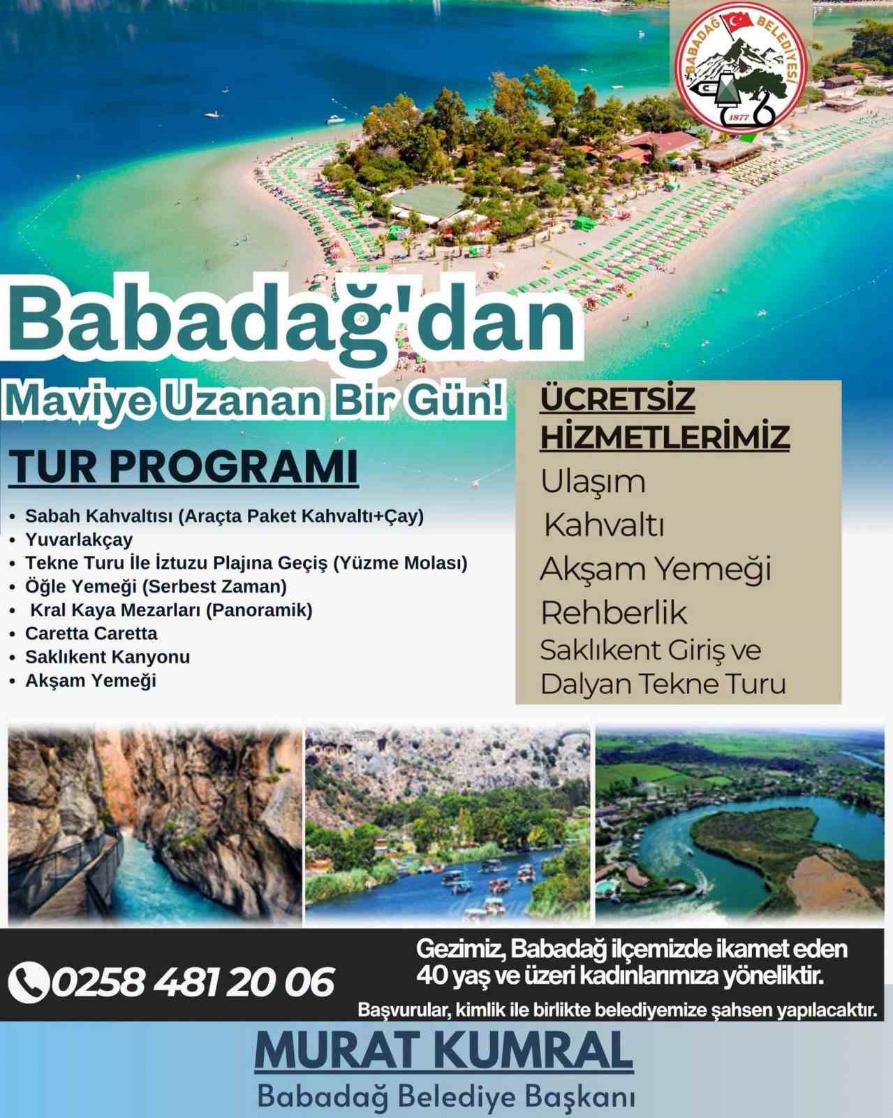 Babadağ Belediyesi kadınları denizle buluşturuyor