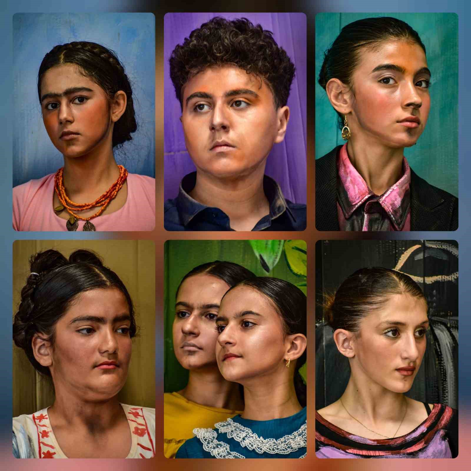 Frida Kahlo’nun eserleri, Bursa’da canlı tabloya dönüştü