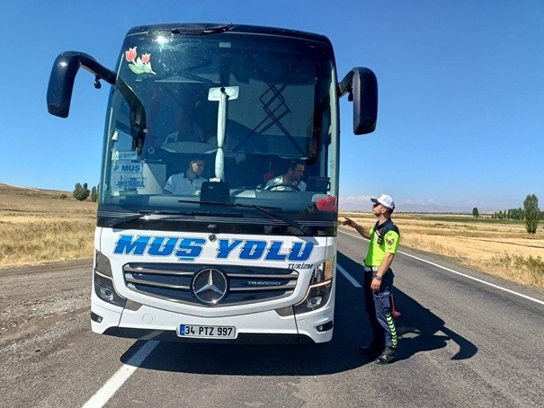 Muş’ta şehirlerarası otobüslere sıkı denetim