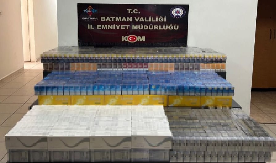 Batman’da 8 bin 450 paket kaçak sigara ele geçirildi