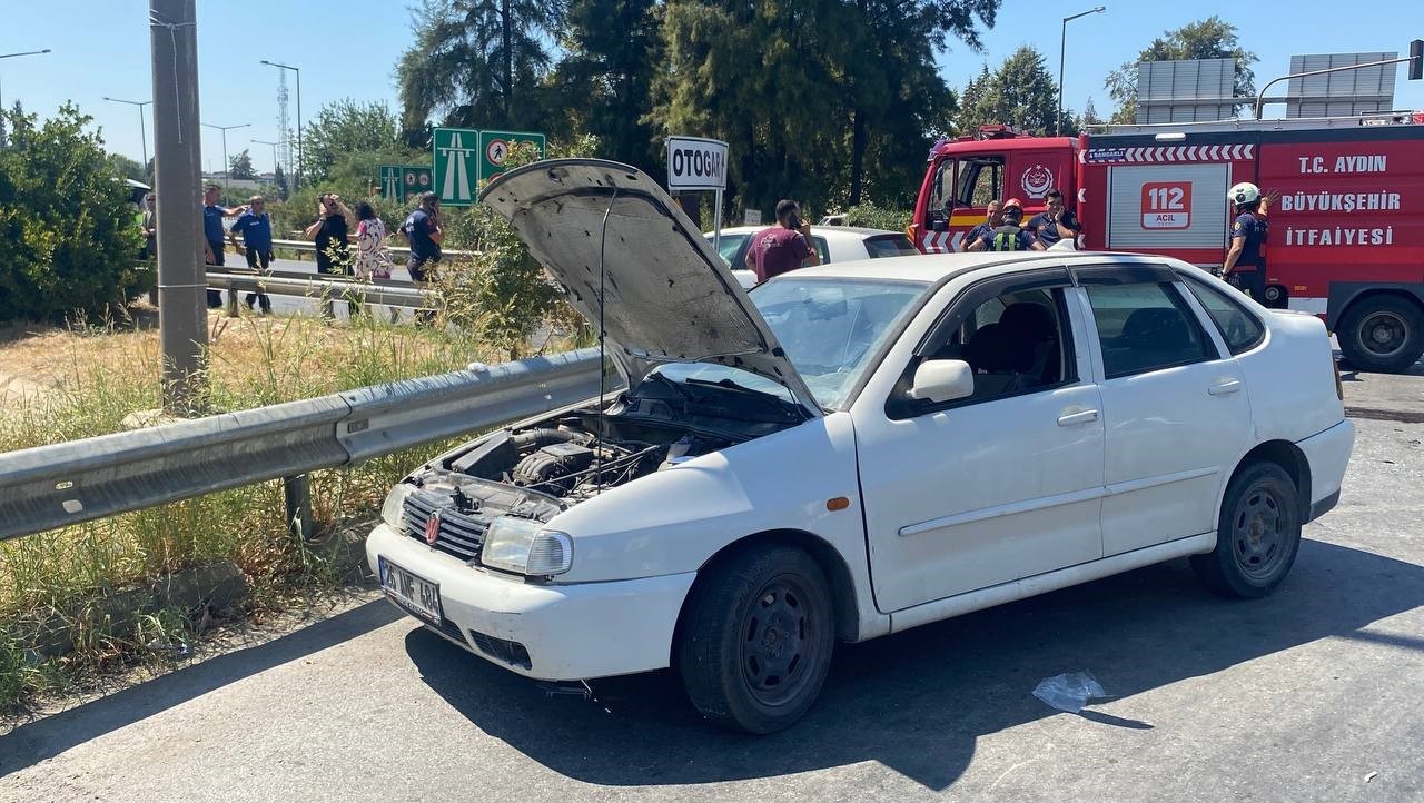 Aydın&rsquo;da trafik kazası: 1&rsquo;i bebek 4 yaralı