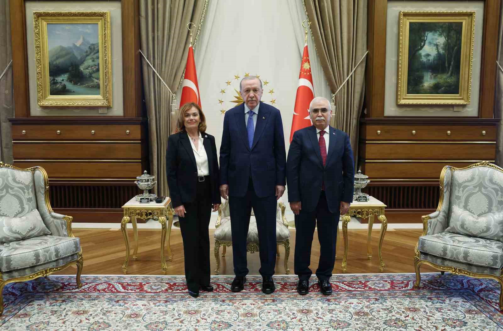 Cumhurbaşkanı Erdoğan, İspanya Anayasa Mahkemesi Başkanvekili Huertas’ı kabul etti