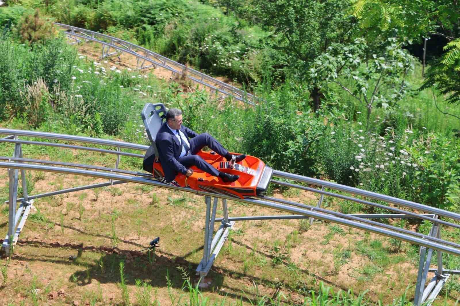 Doğu Karadeniz&rsquo;in en uzun dağ kızağı Trabzon&rsquo;da hizmete a&ccedil;ıldı