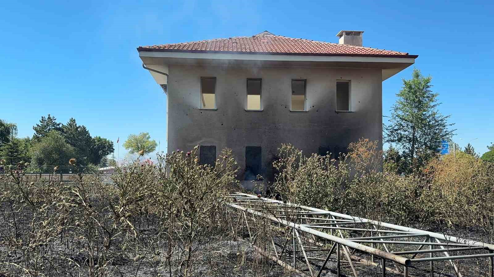 Kütahya’da alevler 11 paçalı güvercini telef etti