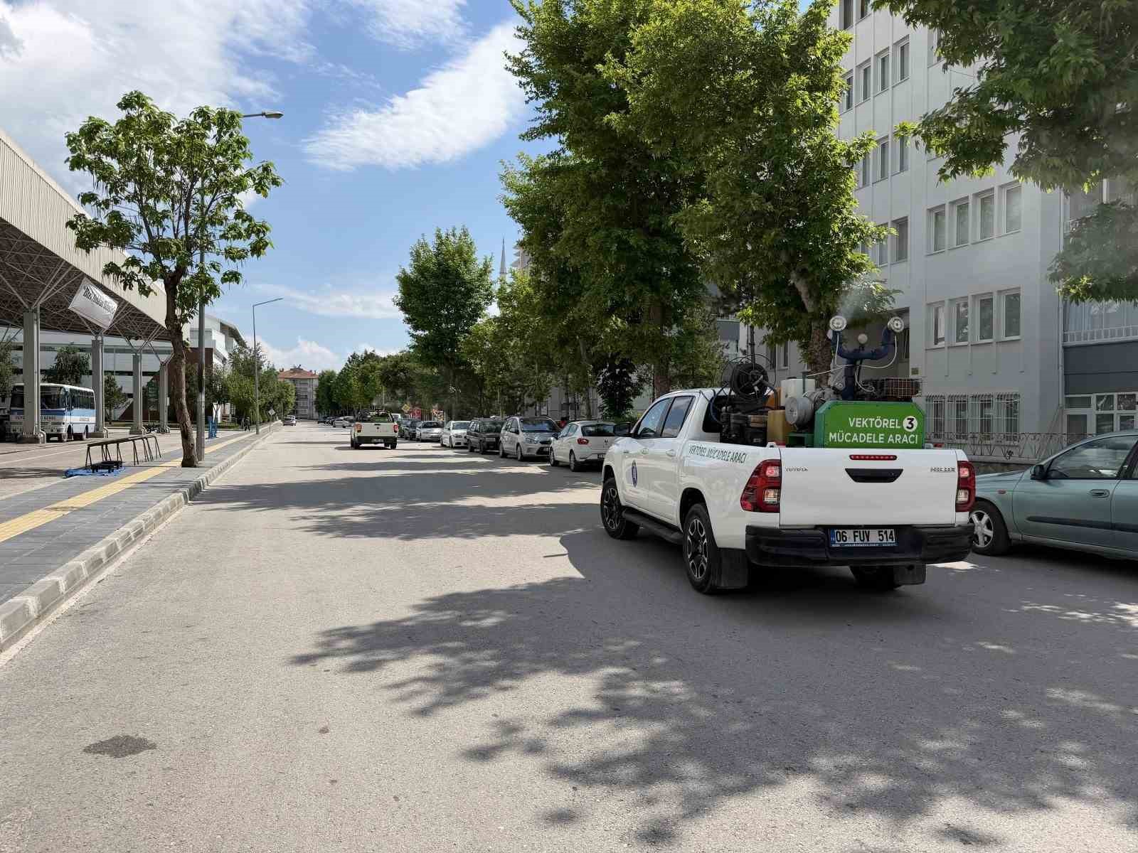 Çorum Belediyesi vektörel mücadeleyi aralıksız sürdürüyor