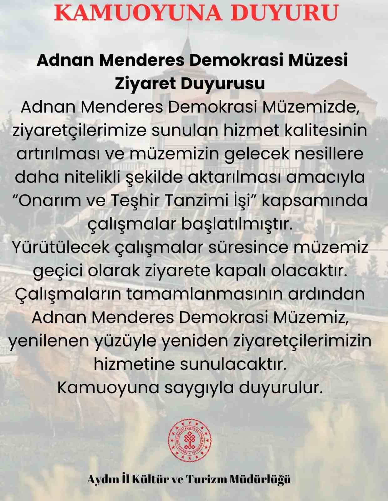 Resmi sitede açık, sosyal medyada kapalı: Aydın’da müze bilmecesi