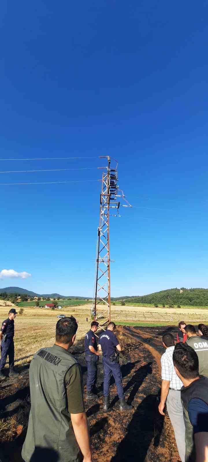 Kastamonu’da çıkan yangında 13 dönümlük tarar zarar gördü