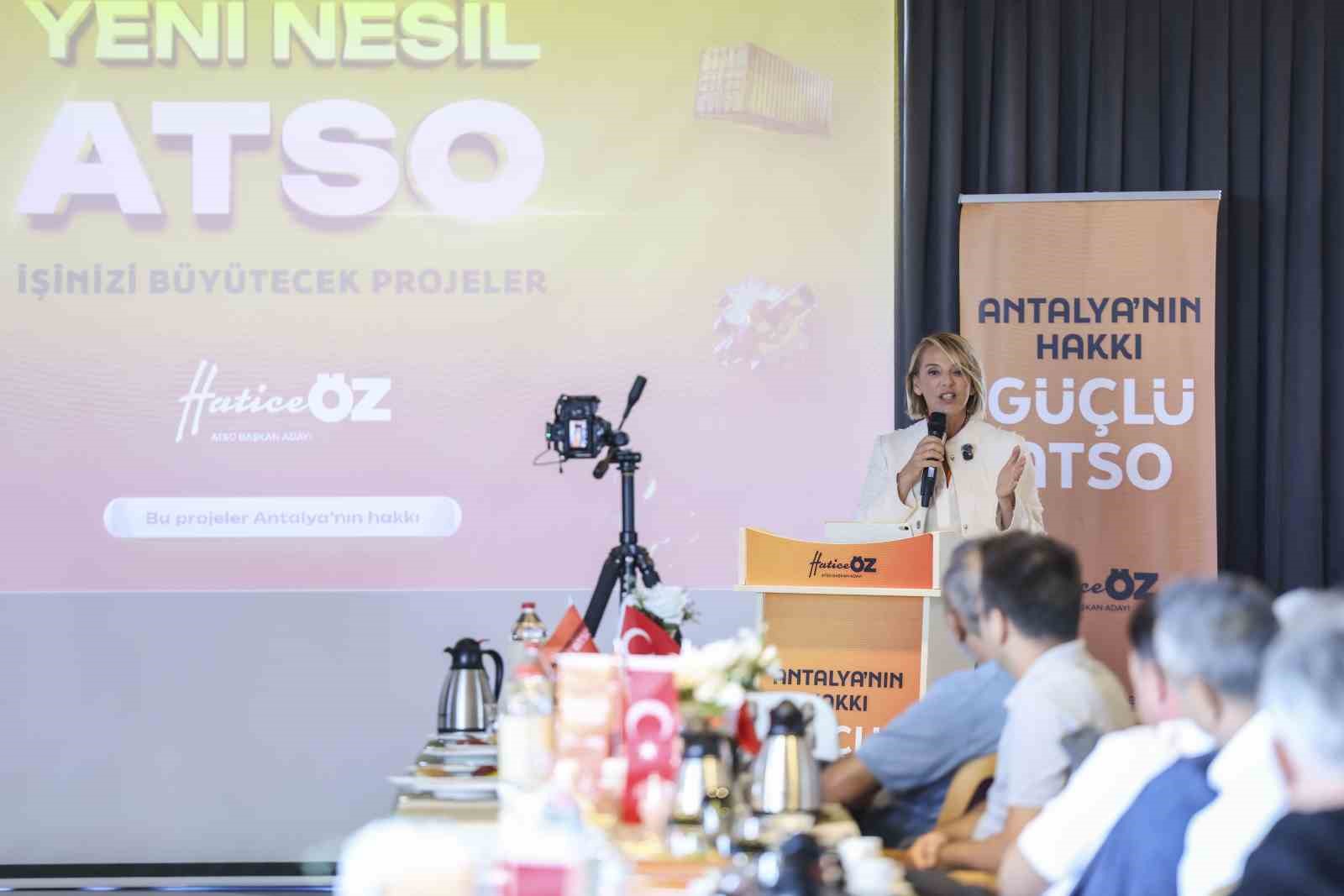 ATSO Başkan adayı Hatice &Ouml;z: "ATSO işinizi b&uuml;y&uuml;tecek"