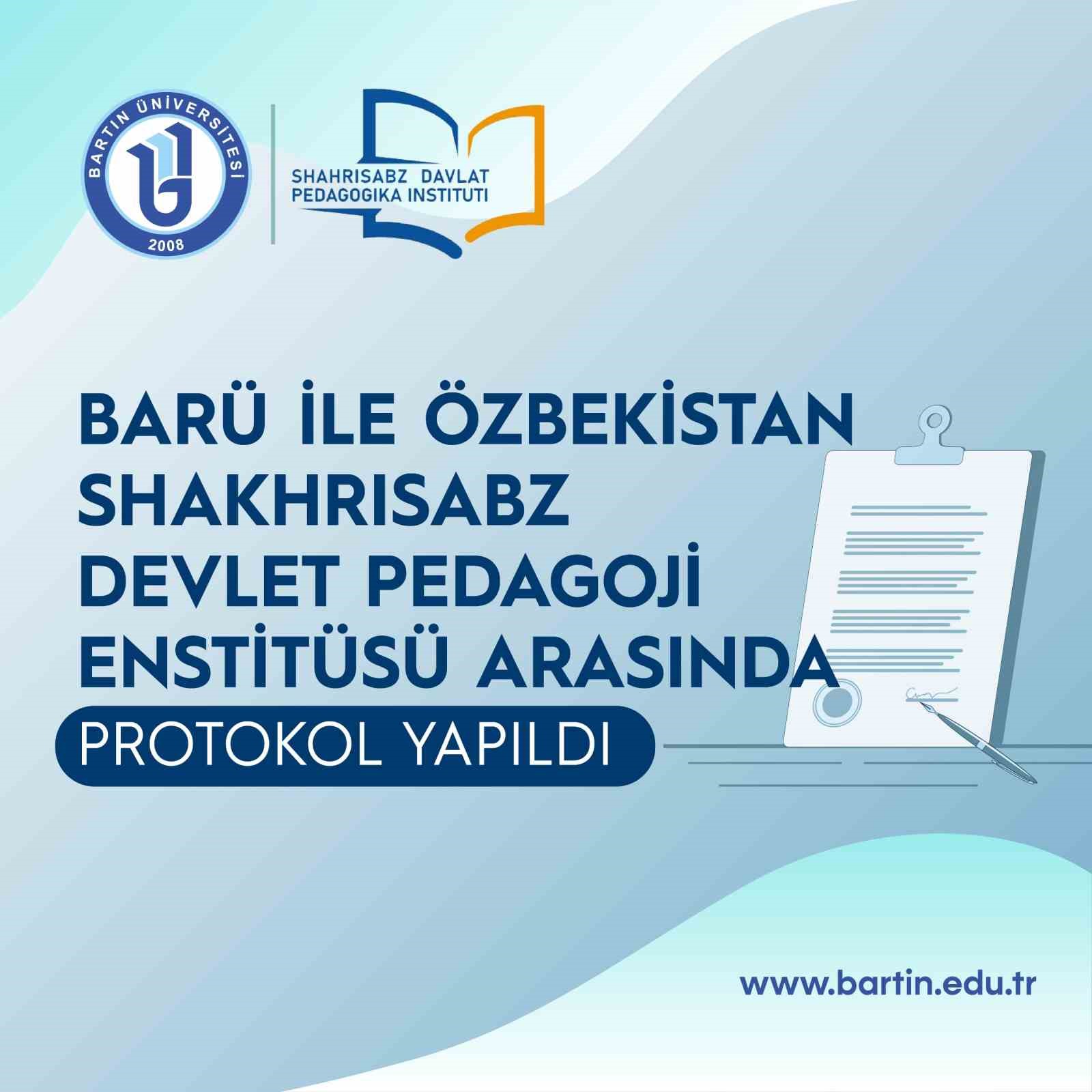 T&uuml;rk ve &Ouml;zbek &uuml;niversiteleri arasında işbirliği protokol&uuml;