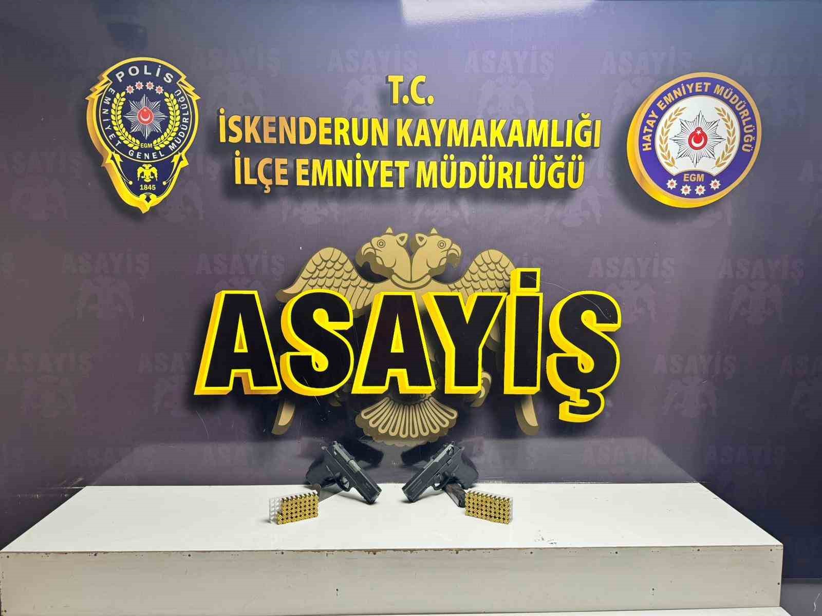 İskenderun’da evinde silah yakalanan şahıs tutuklandı