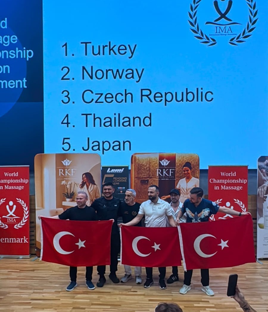 T&uuml;rkiye, D&uuml;nya Masaj Şampiyonası&rsquo;nda tarihi başarı elde etti