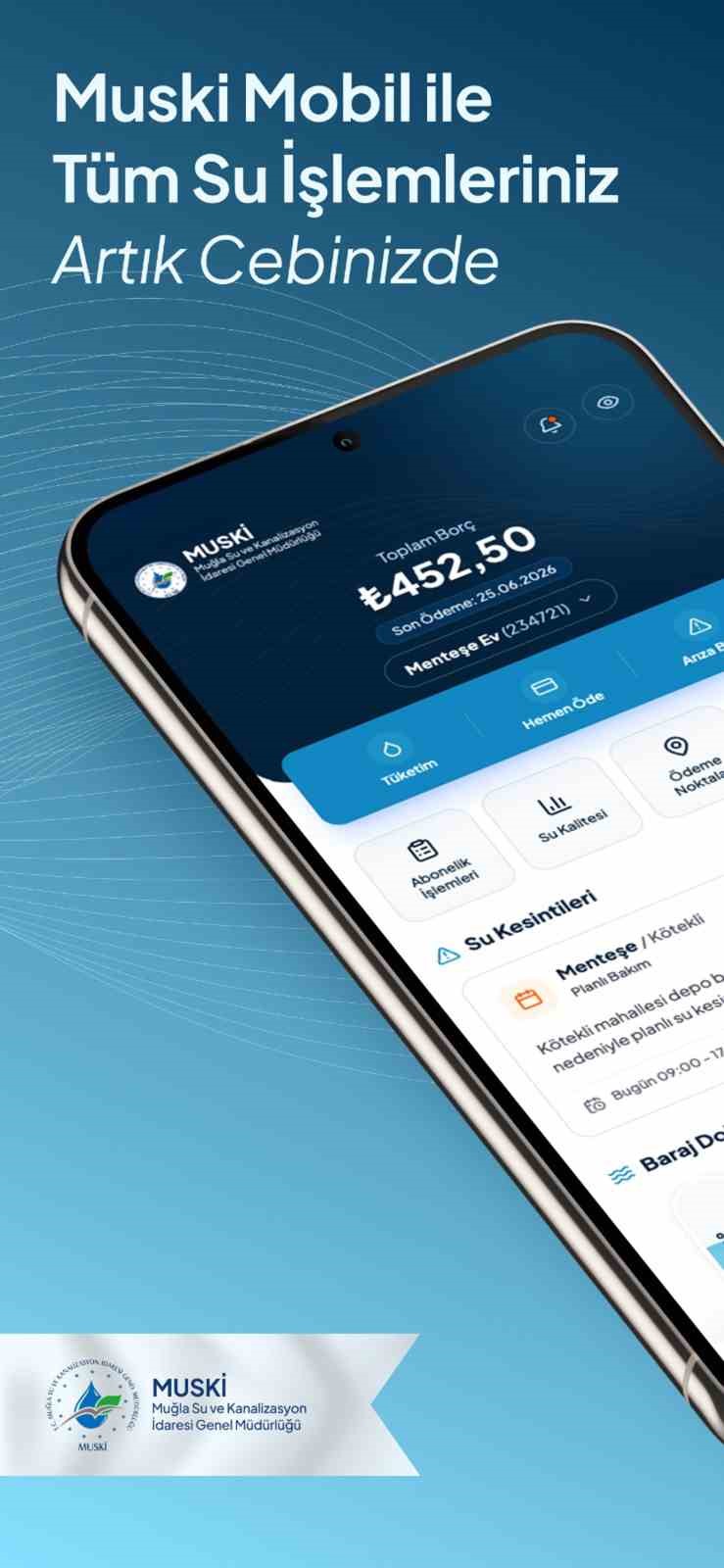 MUSKİ hizmetleri mobil uygulamaya taşındı