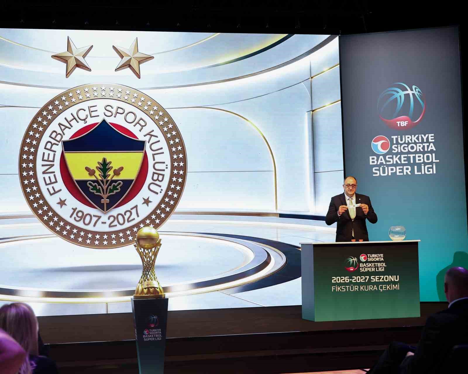 Basketbol Süper Ligi’nde yeni sezonun fikstür kura çekimi yapıldı