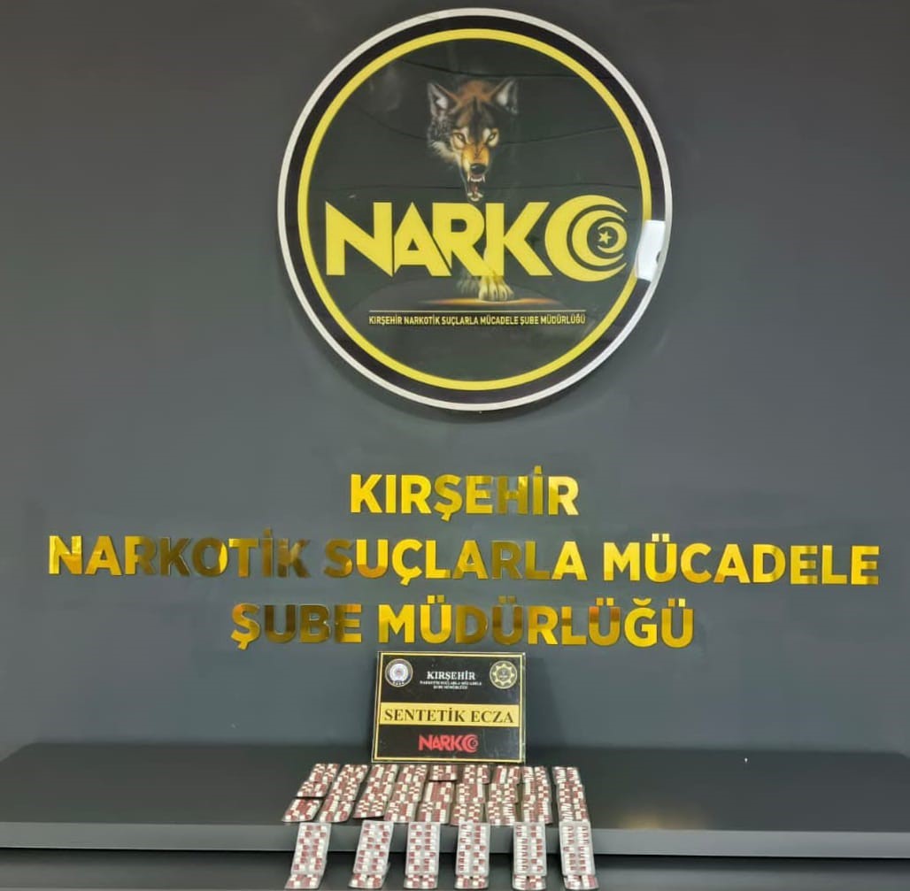 Kırşehir&rsquo;de 542 sentetik hap ele ge&ccedil;irildi