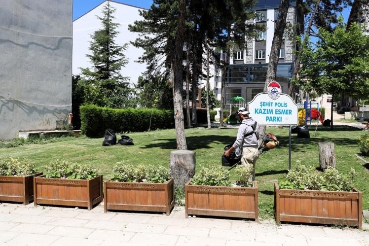 Söğüt’te çim biçme ve ilaçlama çalışmaları aralıksız devam ediyor