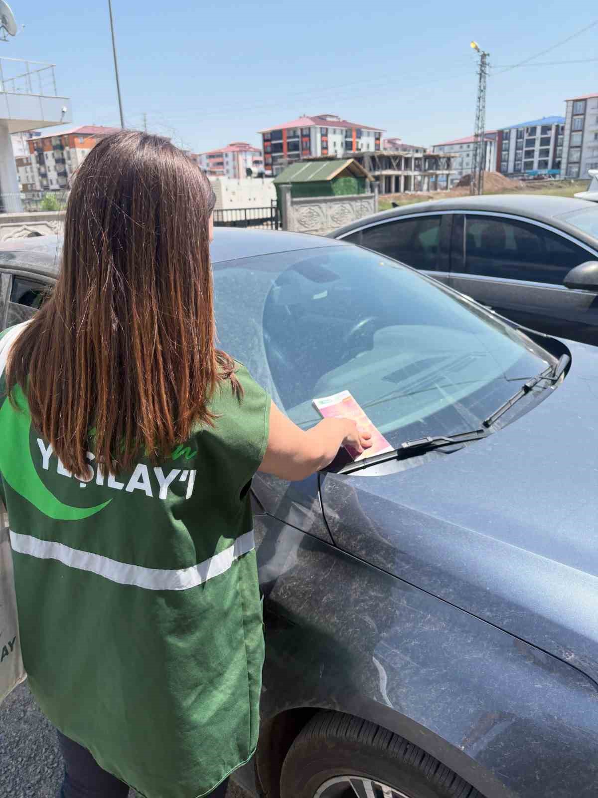 Yeşilay Kars Şubesi’nden sürücülere bağımlılıkla mücadele bilgilendirmesi