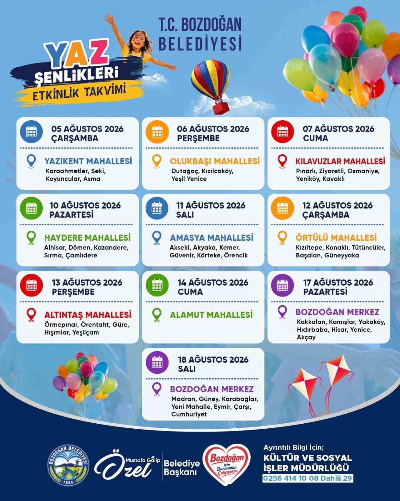 Bozdoğan’da ’Çocuk Şenliği’ coşkusu yaşanacak