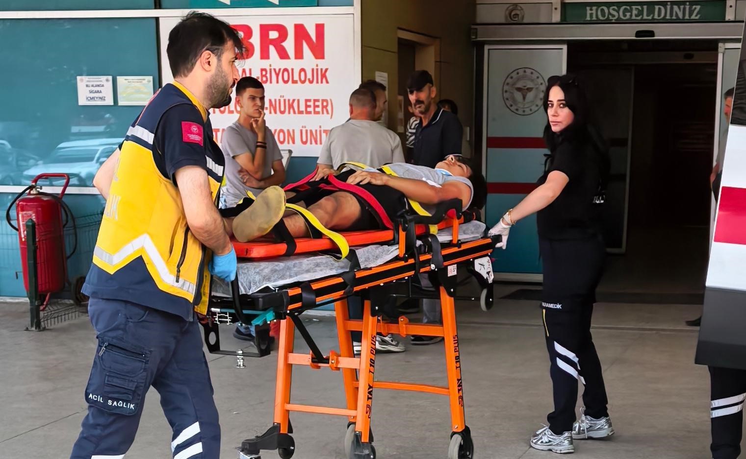 Otomobil ile çarpışan bisiklet sürücüsü hastaneye kaldırıldı