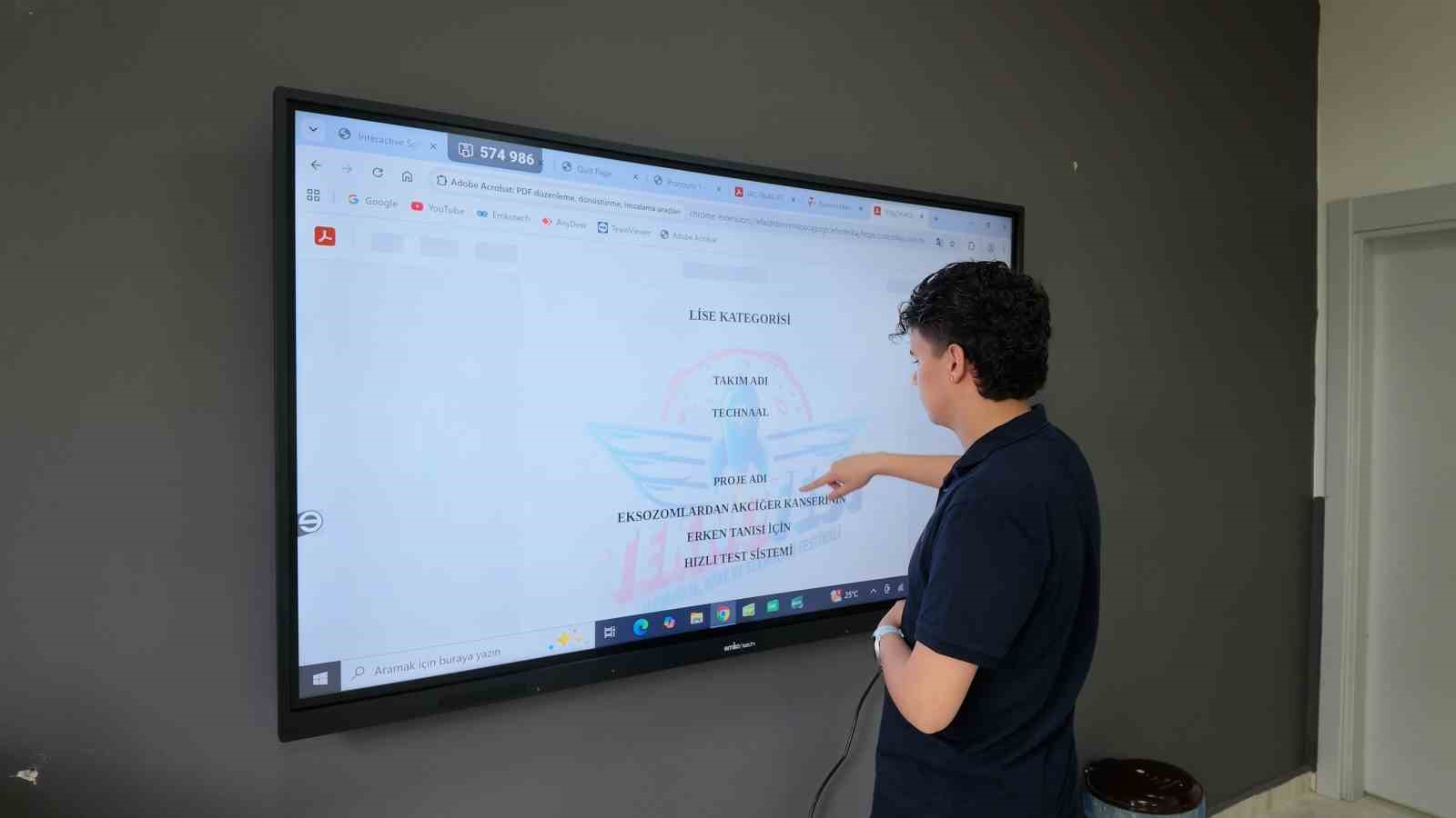 Niğdeli lise &ouml;ğrencisinden akciğer kanserinde erken tanı i&ccedil;in biyosens&ouml;r projesi