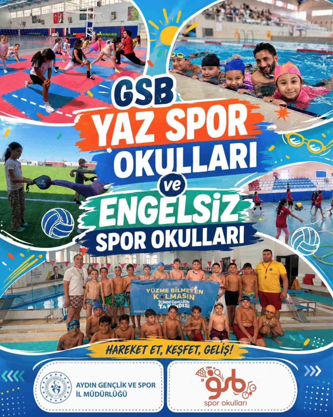 Aydın’da çocuklar yaz tatilini sporla değerlendiriyor