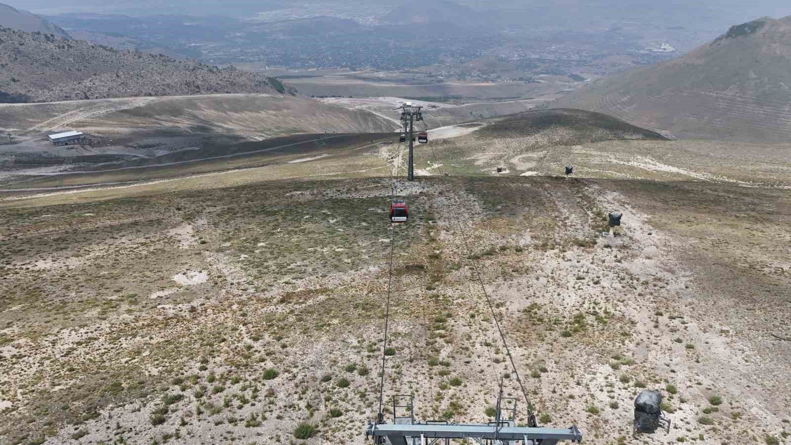 Teleferikte kahvaltı keyfi