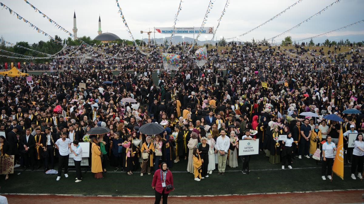 İnönü Üniversitesi’nde mezuniyet coşkusu