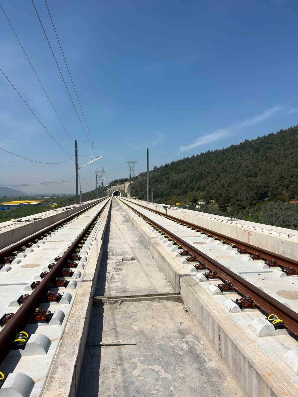 Osmaneli-Bursa hızlı tren hattında test s&uuml;reci başlıyor
