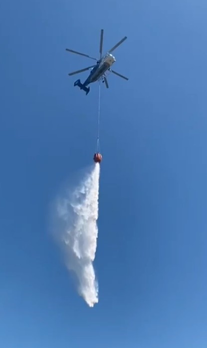 Yemek ısıtmak için yaktığı ateş incir bahçesini kül etti