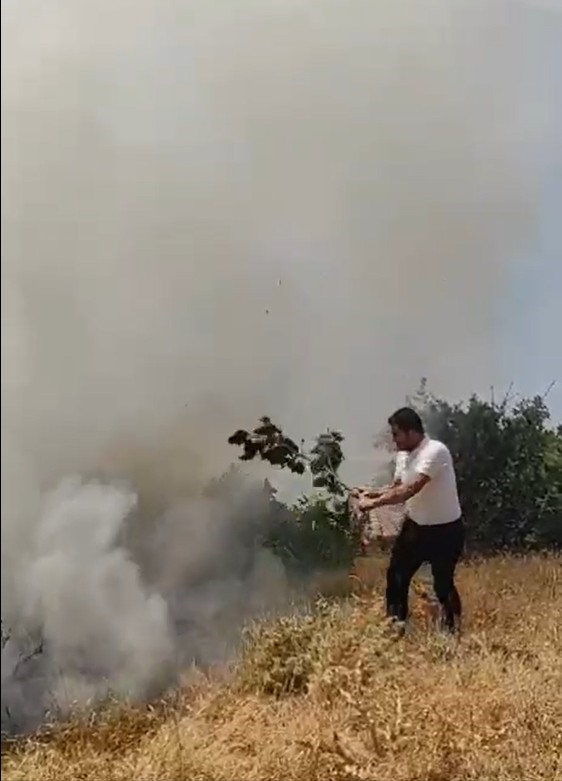Muş’ta mezrada çıkan yangın büyümeden söndürüldü