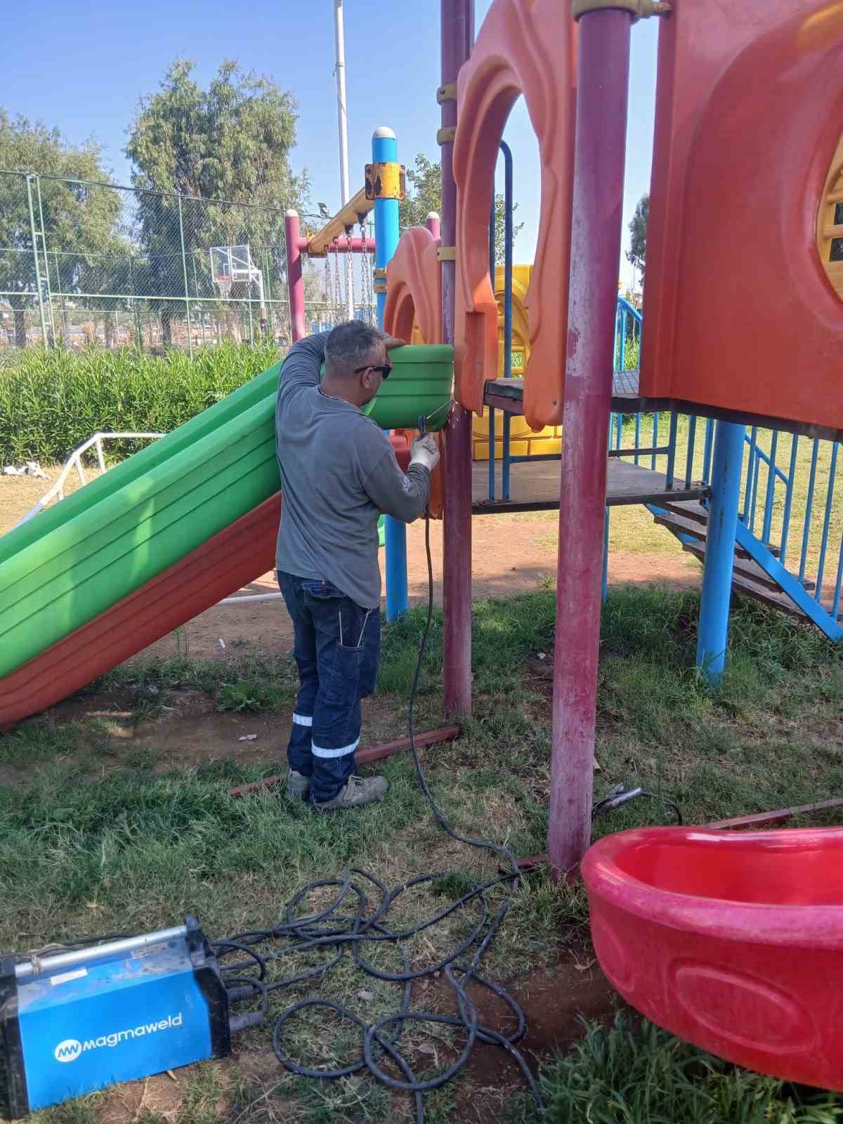 Didim&rsquo;de park ve ortak kullanım alanlarında bakım seferberliği