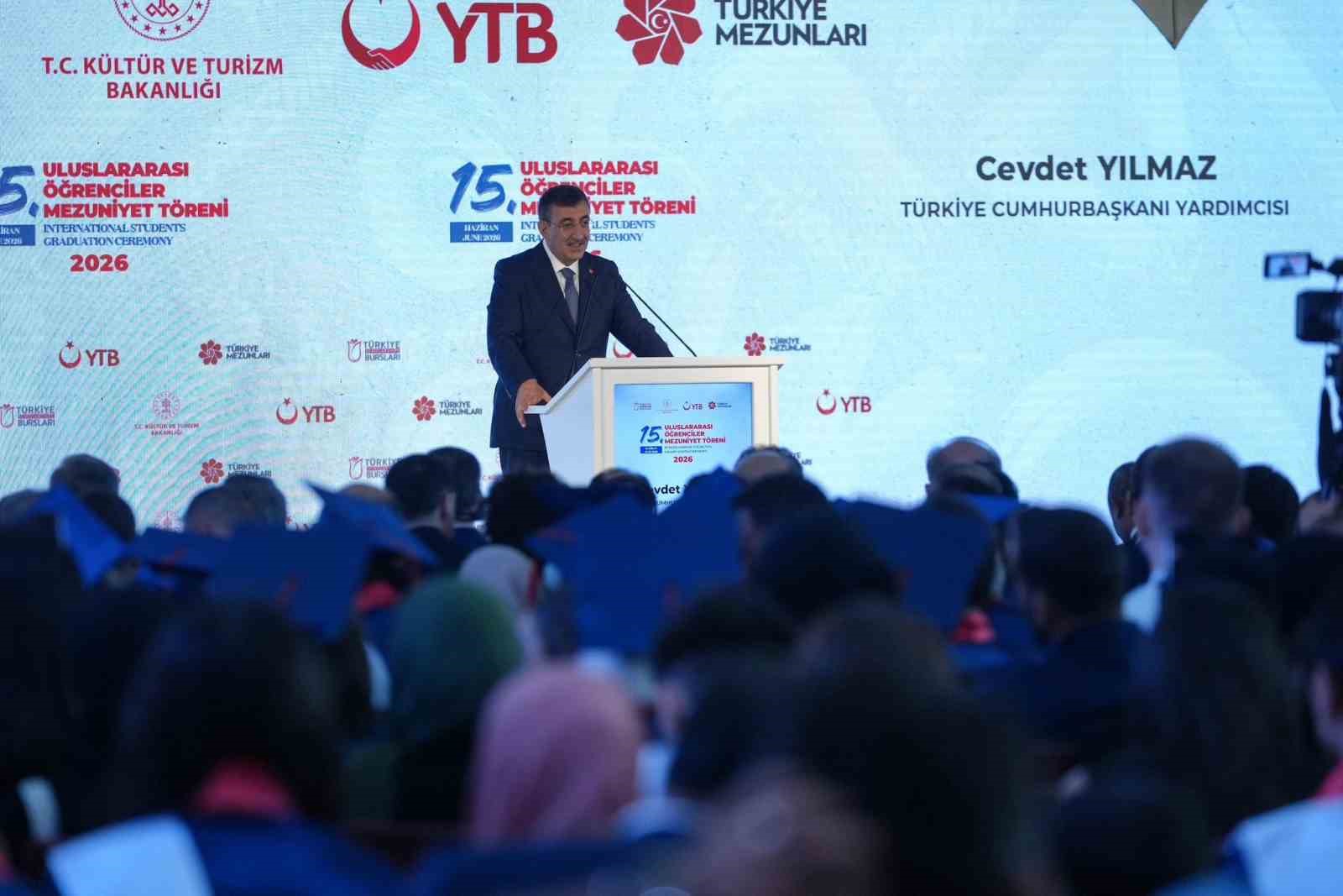 Cumhurbaşkanı Yardımcısı Yılmaz: "Bugün ülkemizde 362 bini aşkın uluslararası öğrencimiz eğitim öğretim görmektedir"