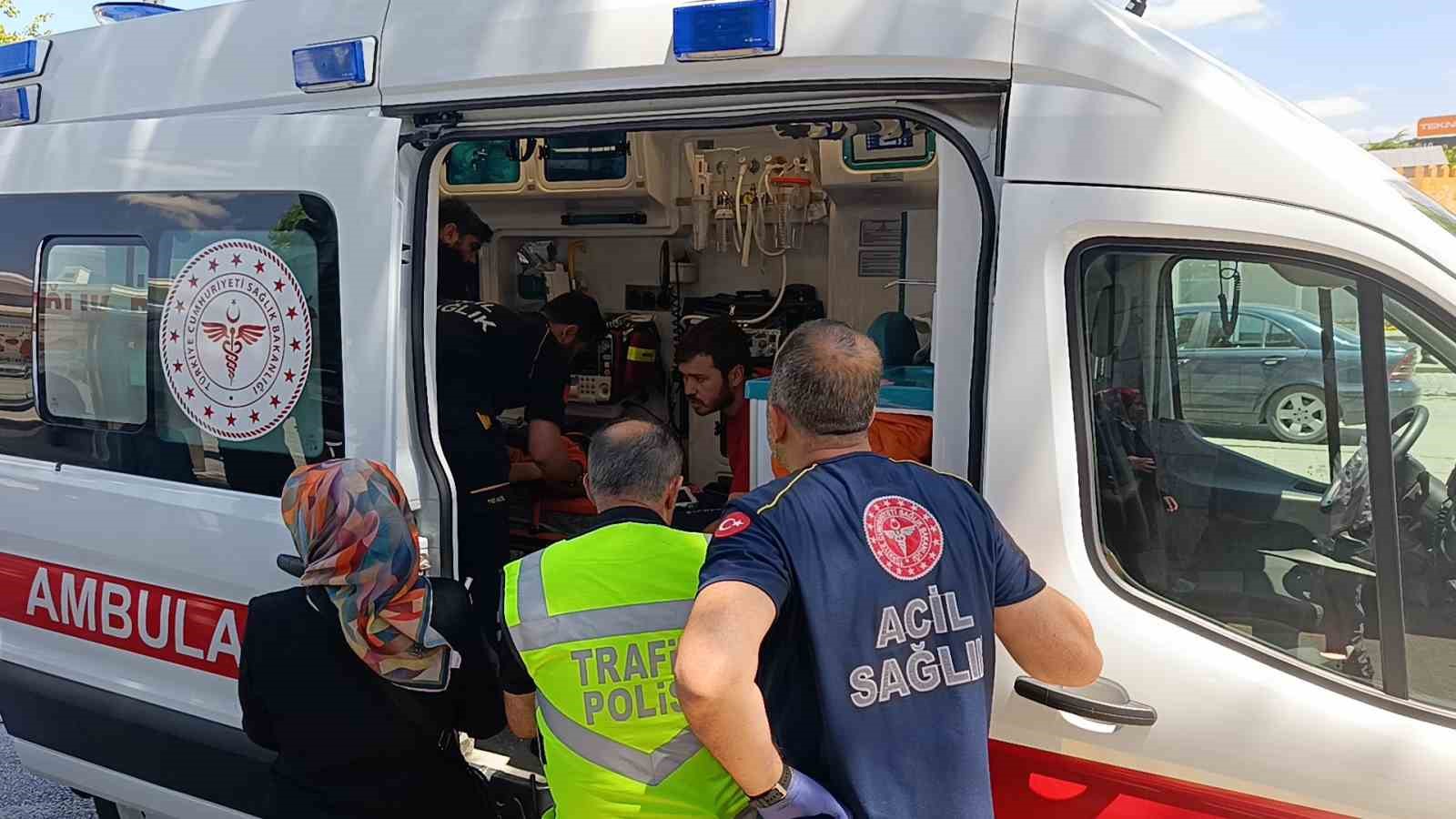Kırşehir’de otomobilin çarptığı yaya yaralandı