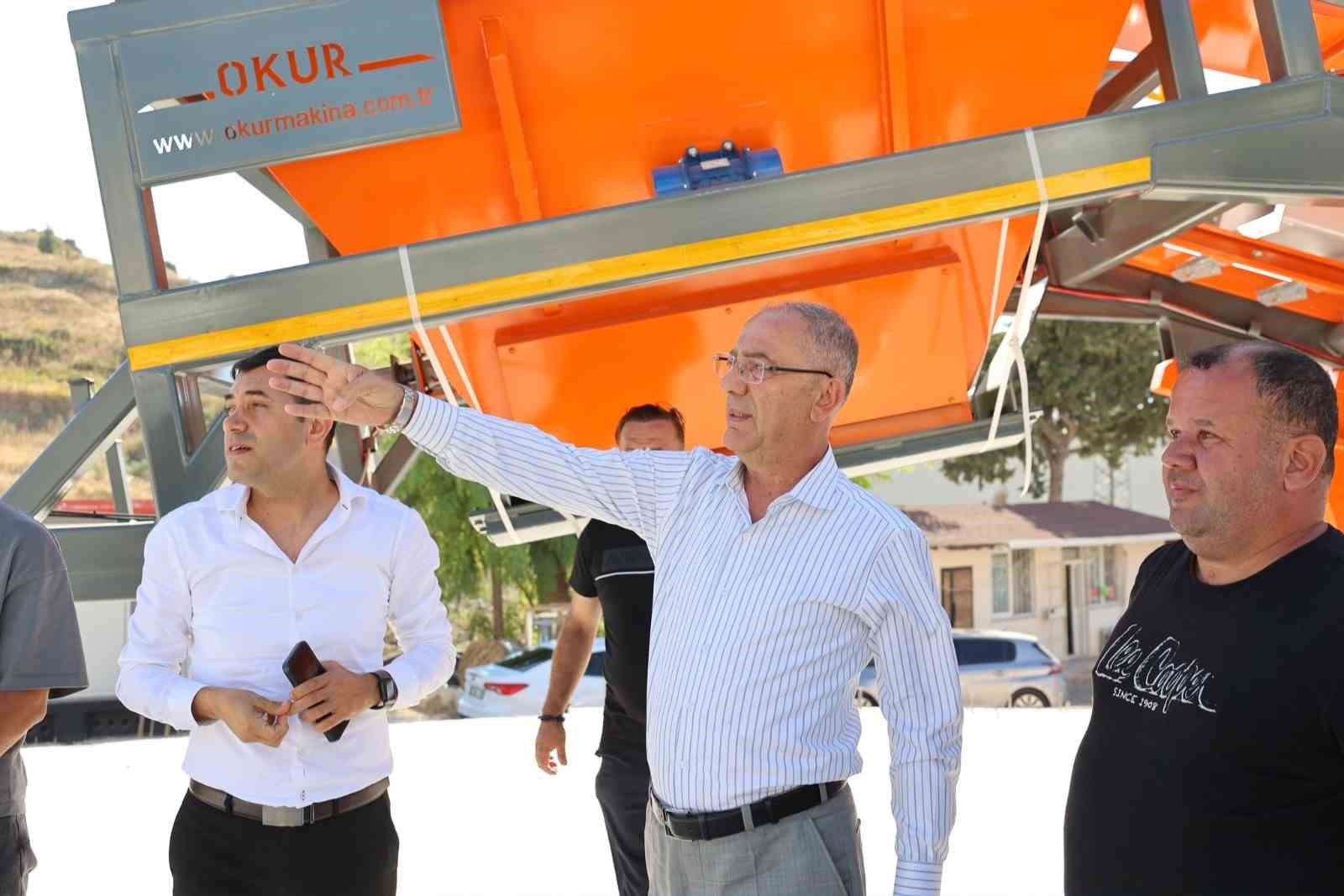 Başkan Yapar, Asfalt Plent Tesisi’nde incelemelerde bulundu
