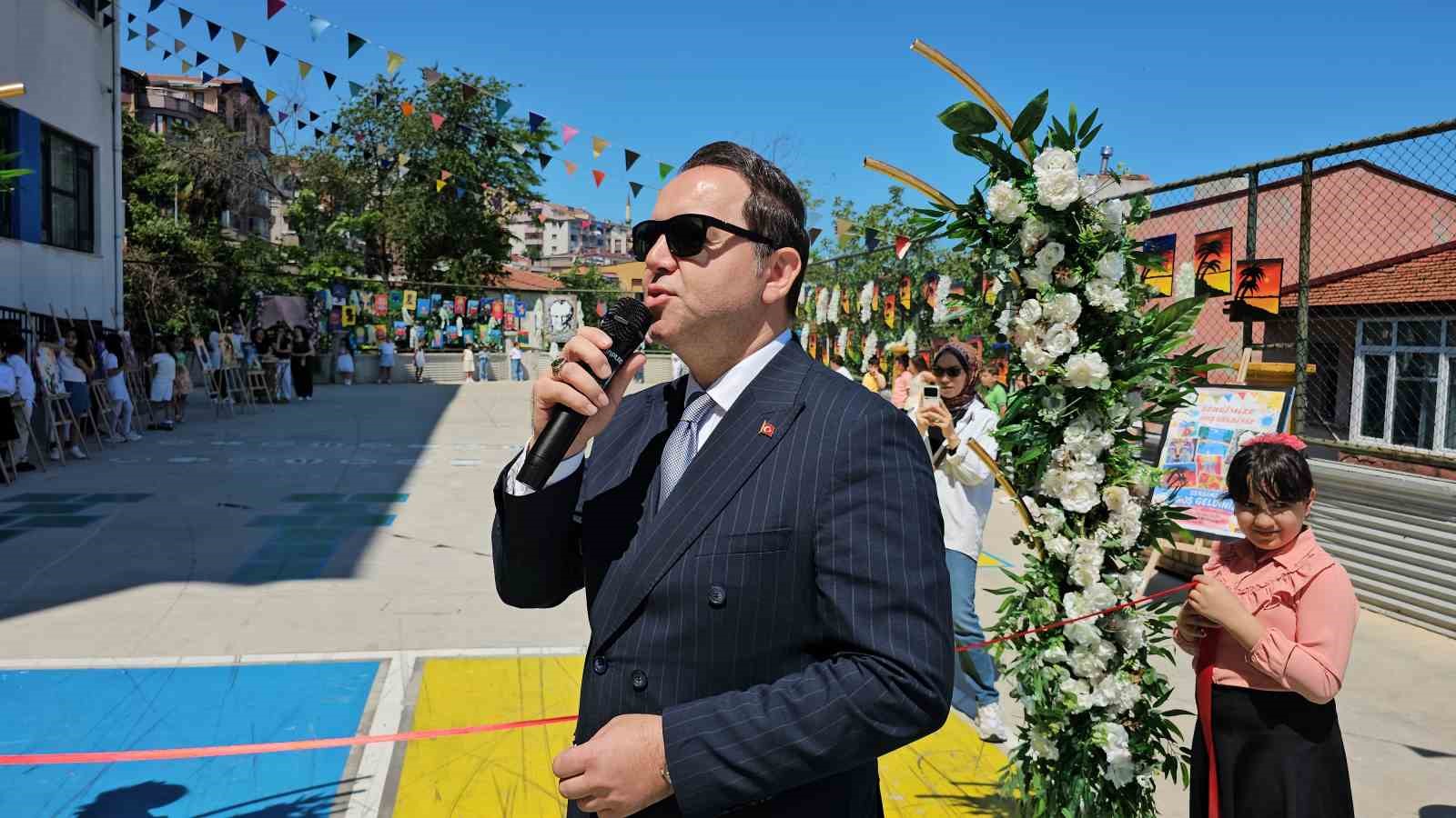 Keskin, "Sanatla ve sporla uğraşan öğrencilerimiz kötü alışkanlıklardan uzak dururlar"