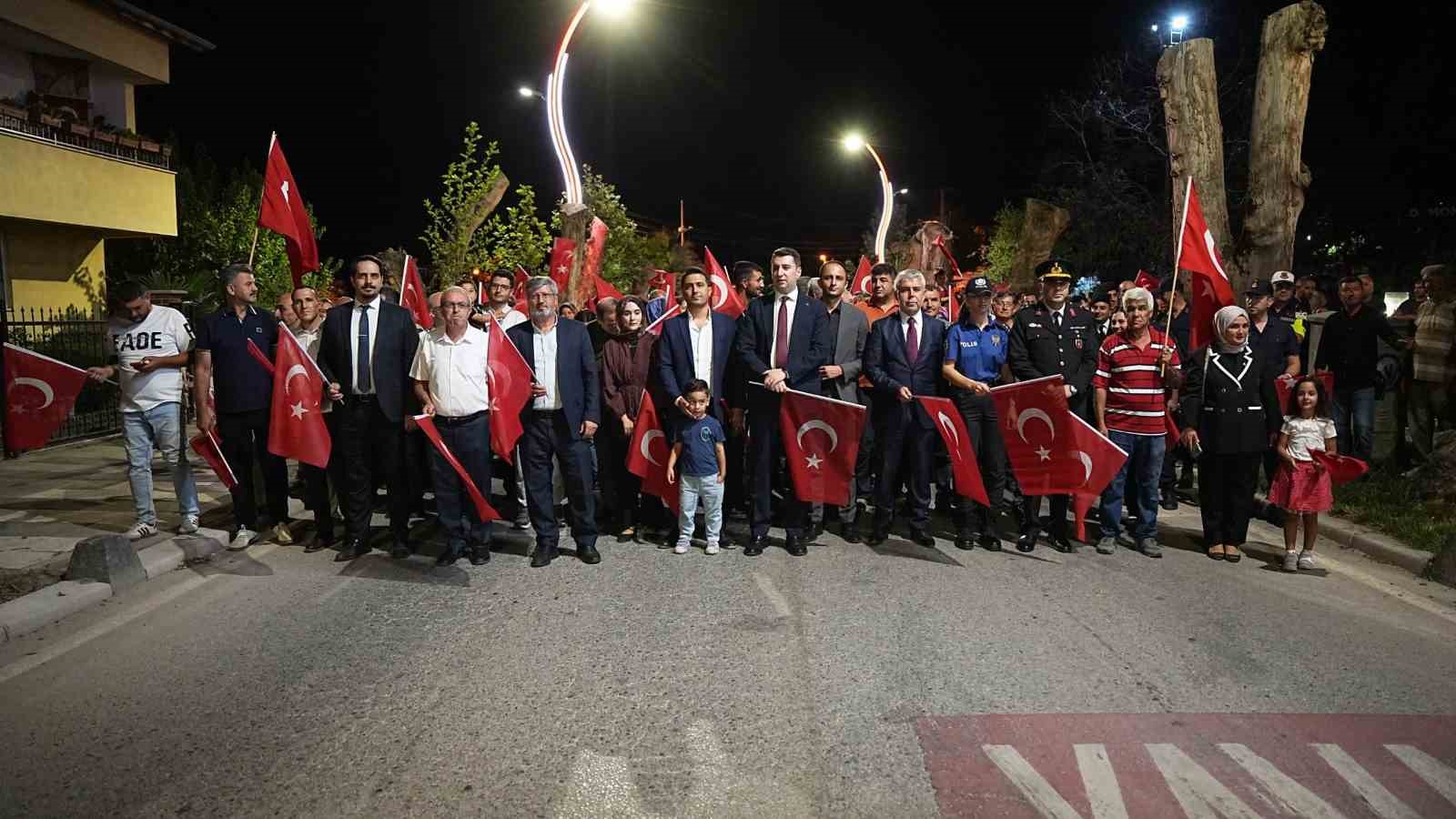 Sındırgı’da 15 Temmuz’da kortej yürüyüşü düzenlendi