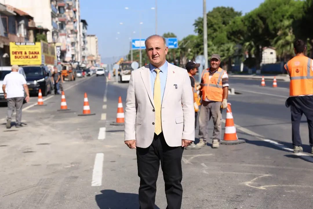 İncirliova anayolunda sıcak asfalt &ccedil;alışması tamamlandı