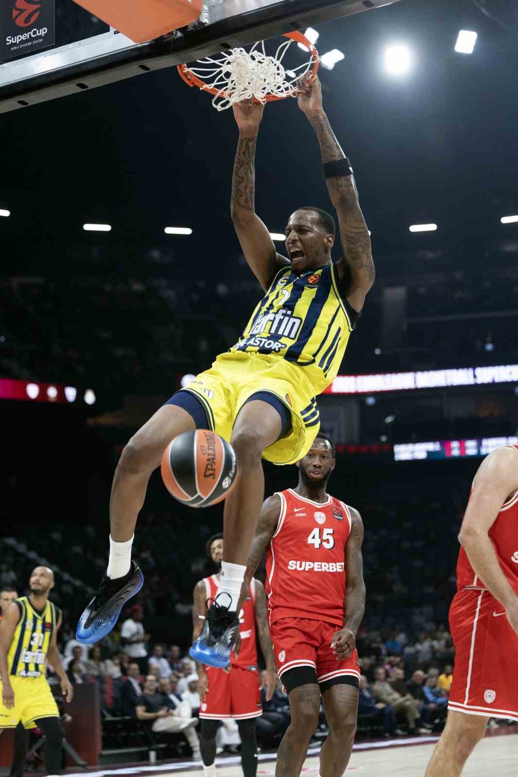 Euroleague S&uuml;per Kupa: Olympiakos: 92 - Fenerbah&ccedil;e: 90