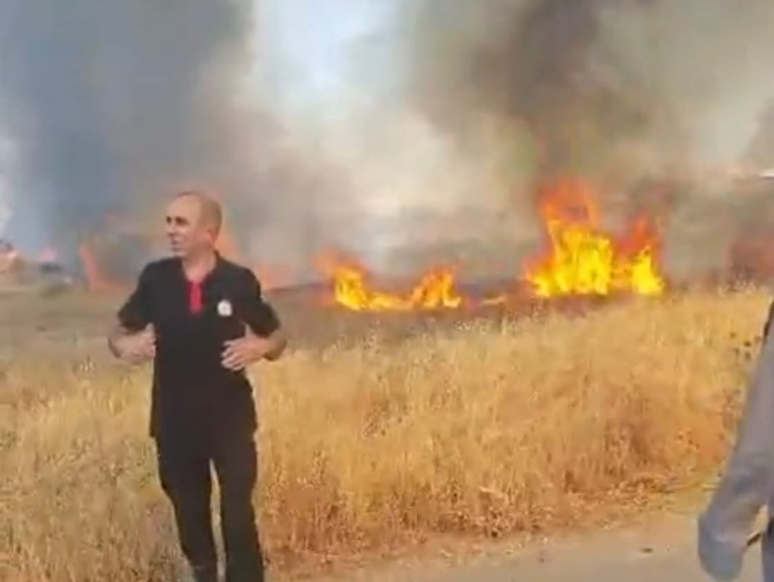 Malatya&rsquo;da korkutan anız yangını
