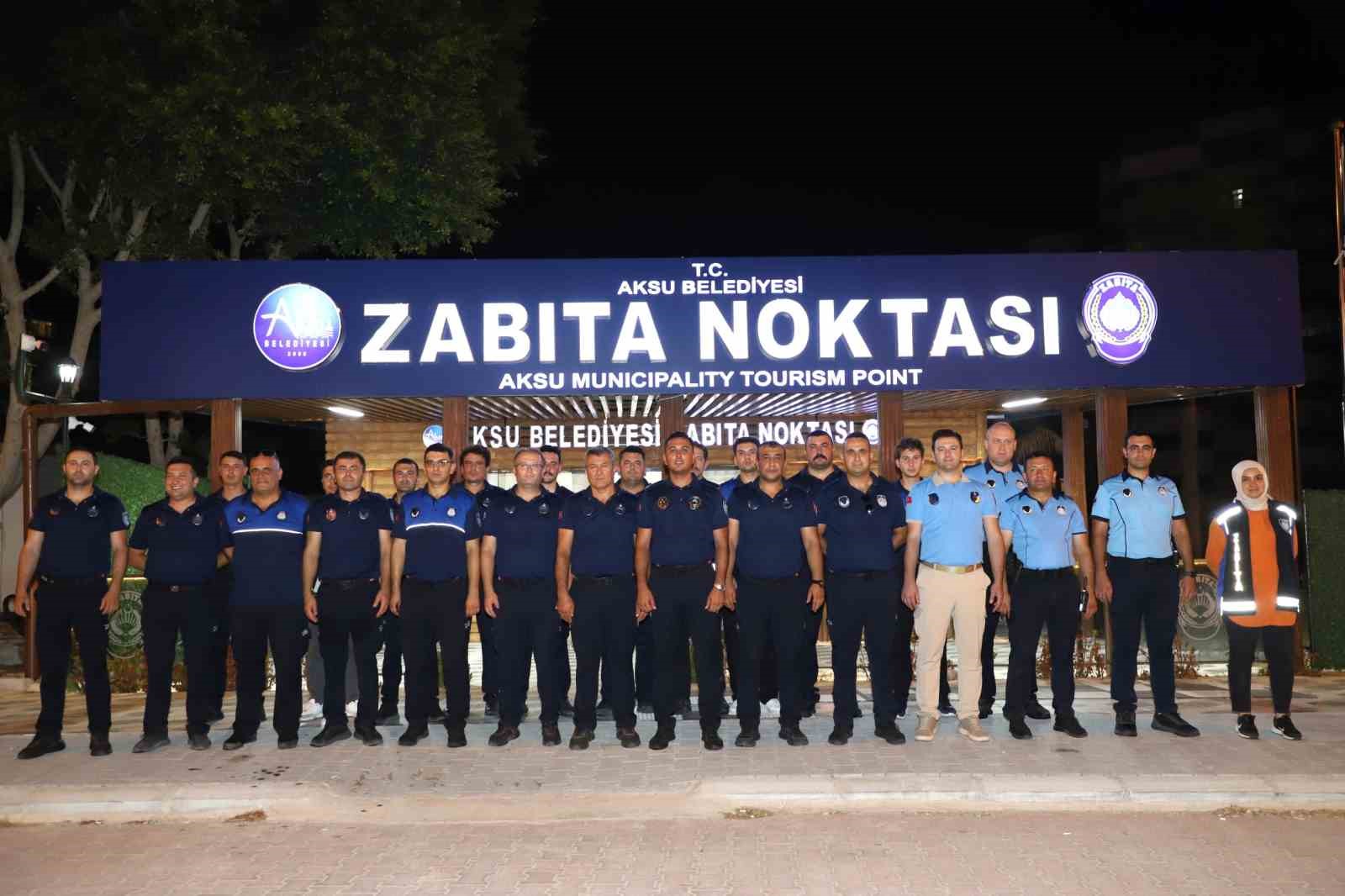Aksu’da kaldırım işgallerine yönelik denetimler devam ediyor