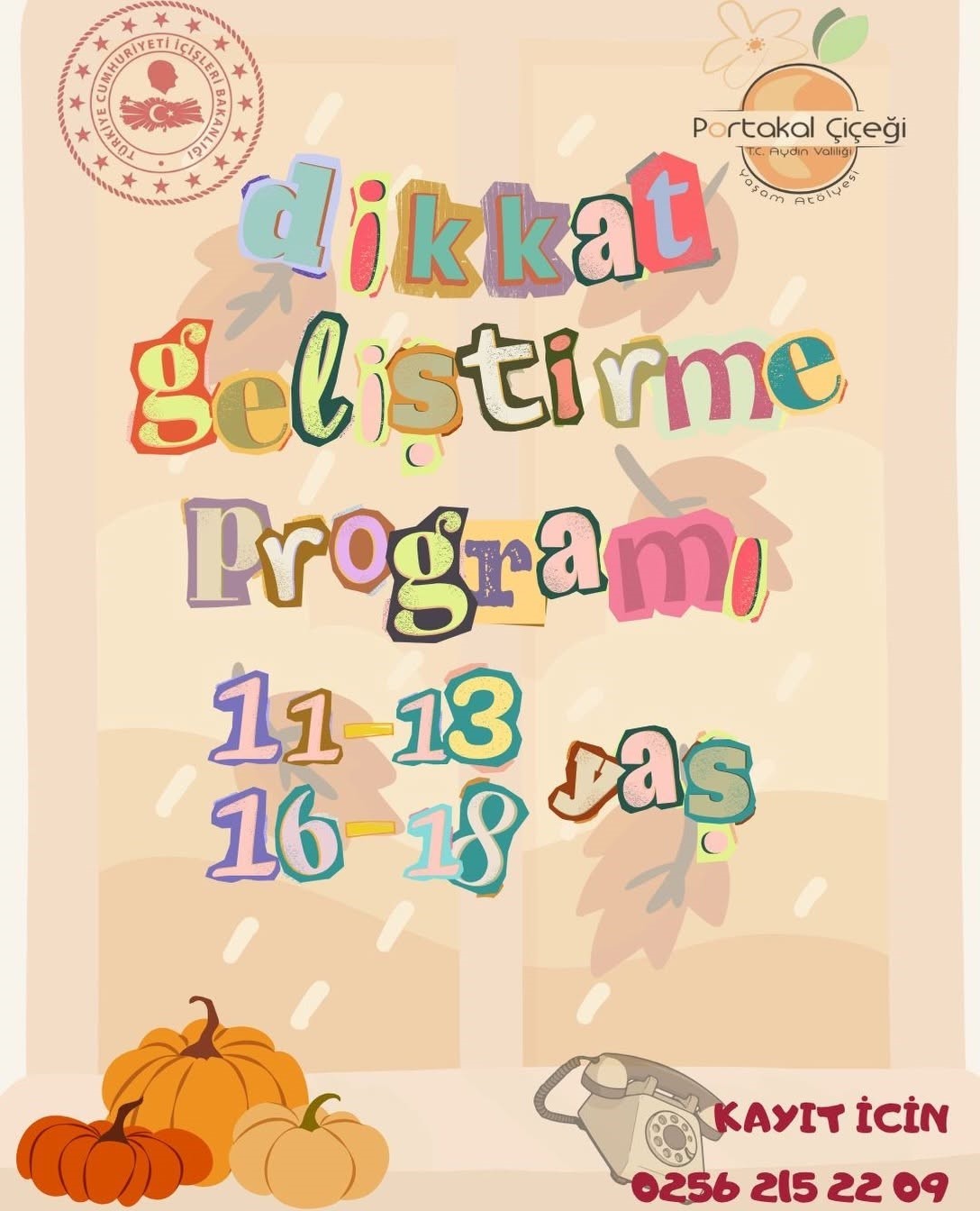 Dikkat dağınıklığı yaşayan gençler için sonbahar programı başlıyor