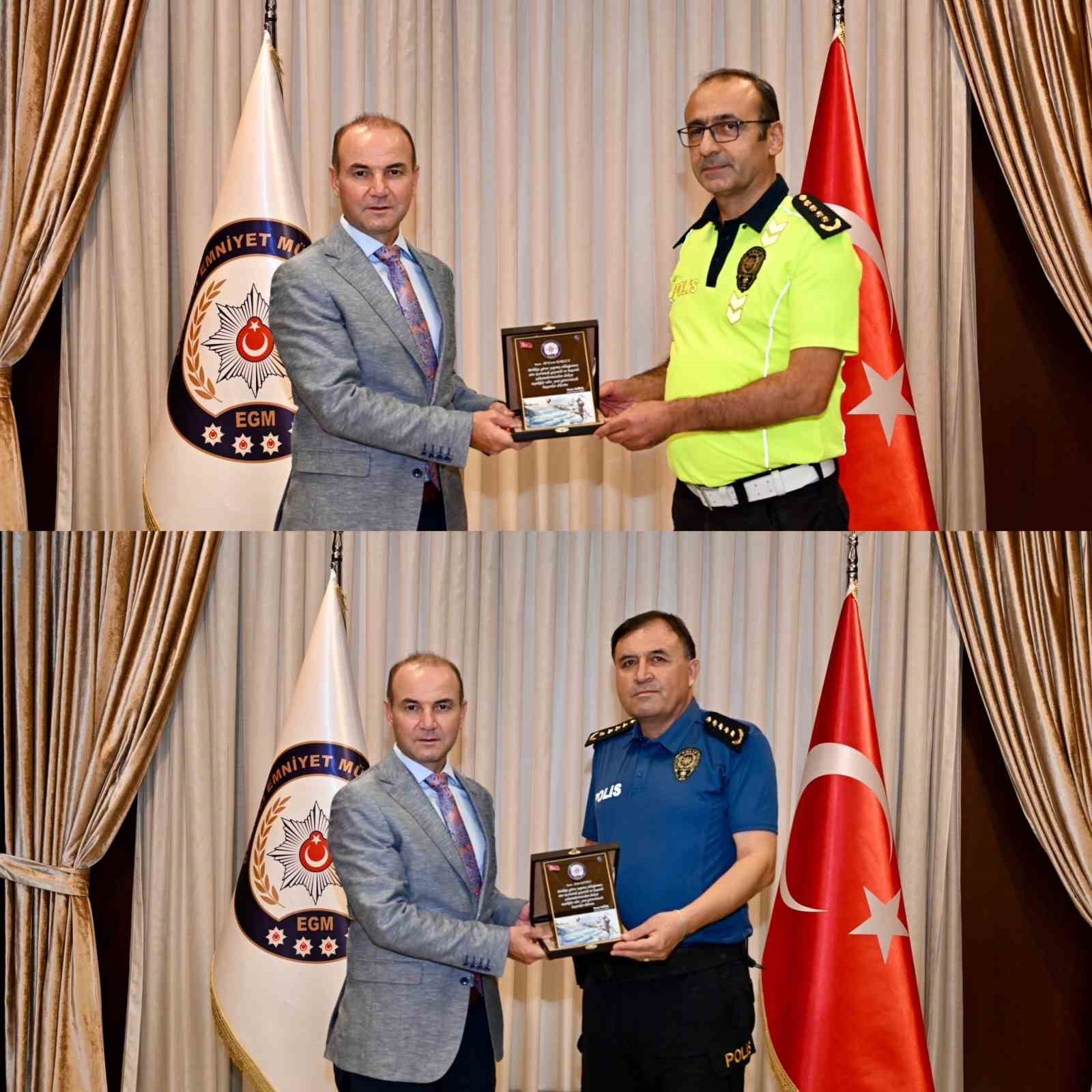 Denizli İl Emniyet M&uuml;d&uuml;rl&uuml;ğ&uuml;nde terfi heyecanı yaşandı